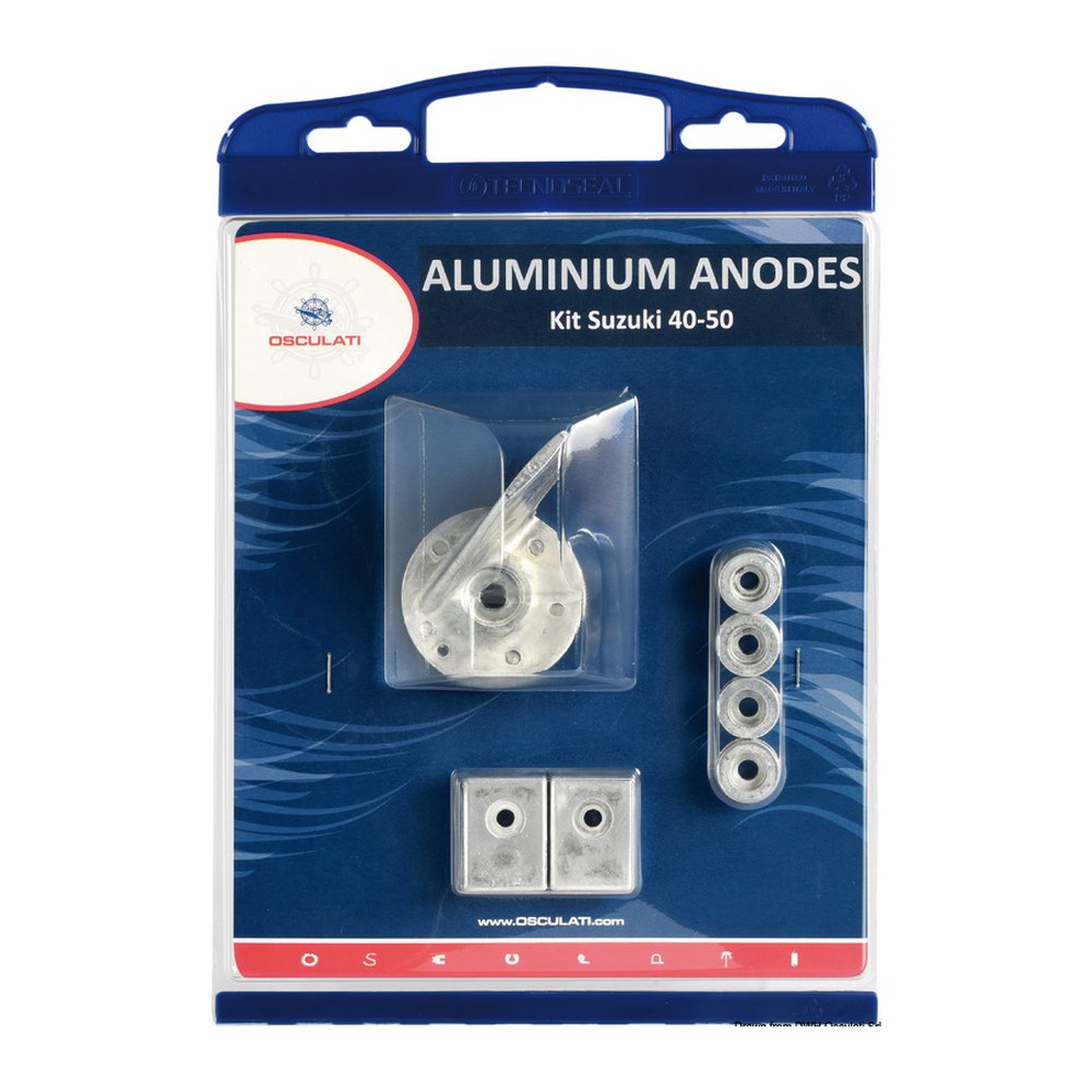 Osculati by Tecnoseal Anode kit Suzuki 40/50 HP aluminium - foto originale Osculati Srl