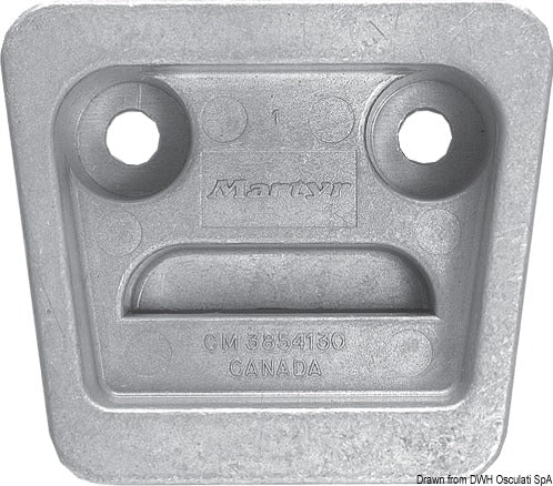 Tecnoseal Aluminium leg anode OMC Cobra DuoProp - foto originale Osculati Srl