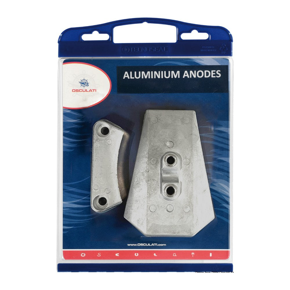 Osculati by Tecnoseal 2-pcs aluminium anode kit DPI - foto originale Osculati Srl