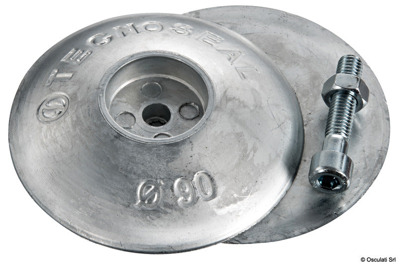 Tecnoseal Rose anode for rudders Ø 70mm 300 g pairweight - foto originale Osculati Srl