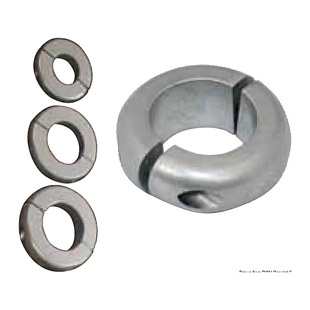 Tecnoseal Propeller shaft low olive anode 22 mm (7/8") - foto originale Osculati Srl