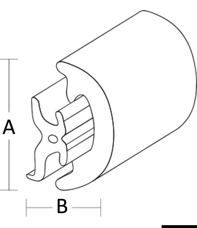 Tessilmare Only Radial white PVC fender profile 32 mm (pack of 24) - foto originale Osculati Srl