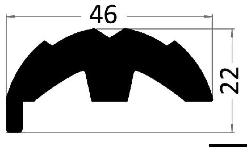 Douglas marine White PVC base for fender profile 28 flared (pack of 24) - foto originale Osculati Srl