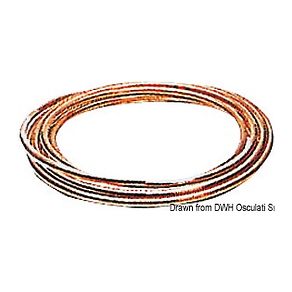 Copper pipe for fuel 6x8 mm (pack of 50) - foto originale Osculati Srl