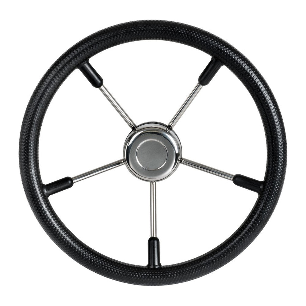 Soft polyurethane steering wheel black 320 mm - foto originale Osculati Srl
