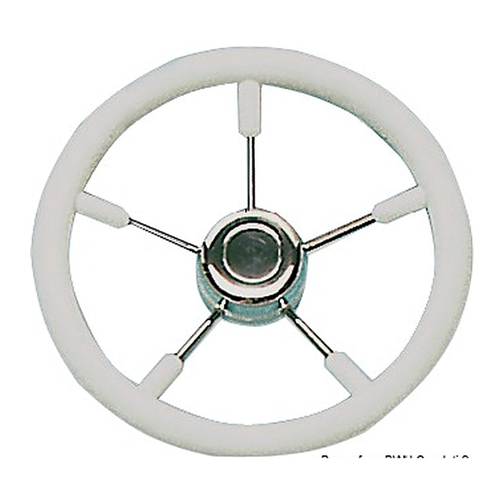 Soft polyurethane steering wheel white 320 mm - foto originale Osculati Srl