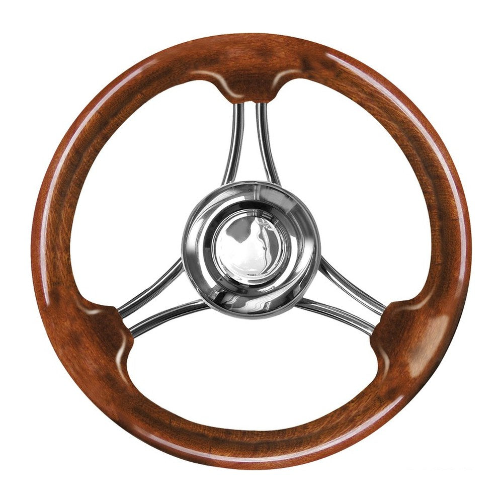 Steering wheel mahogany 350 mm - foto originale Osculati Srl