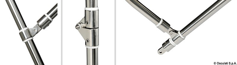 4-arc bimini high AISI316 220/230 cm white - foto originale Osculati Srl