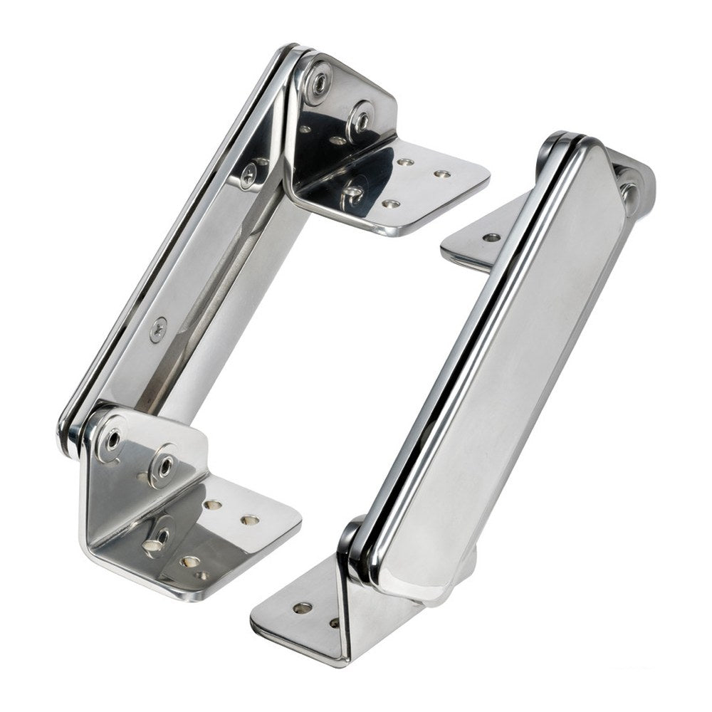 Pair of Flip-Up SS hinges with cover - foto originale Osculati Srl