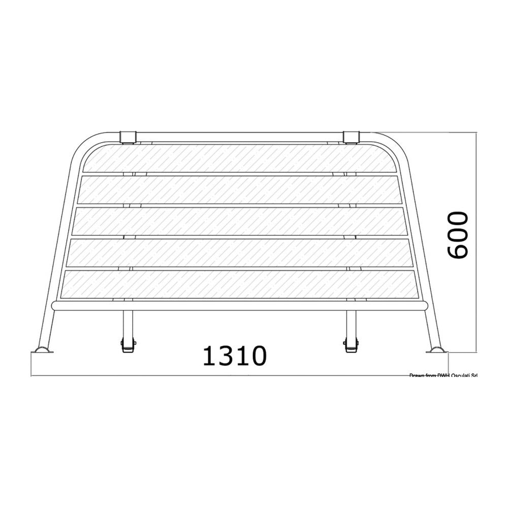Stern plattform 1310 mm - foto originale Osculati Srl
