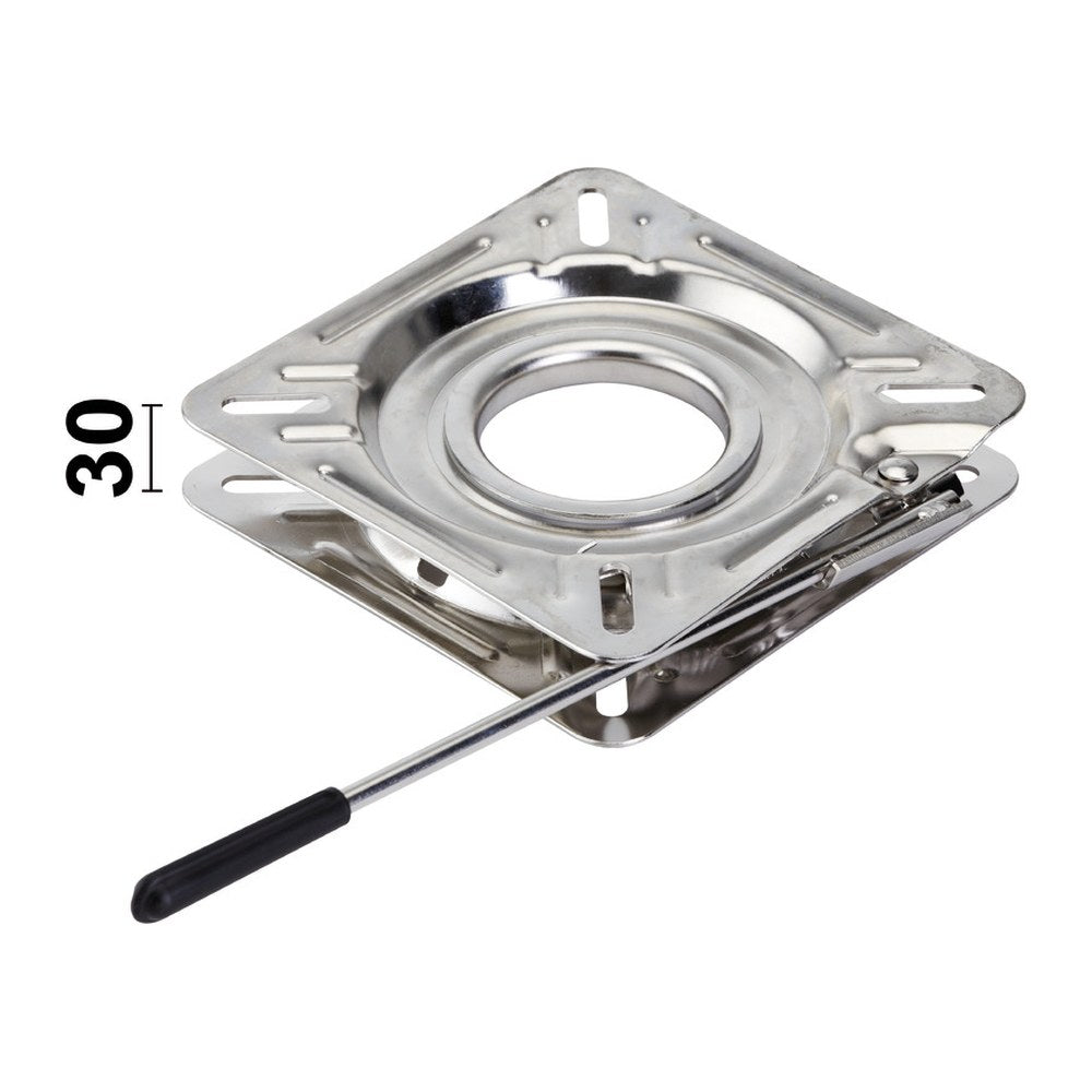 SS rotating base guided + snap lock 172x172 mm - foto originale Osculati Srl
