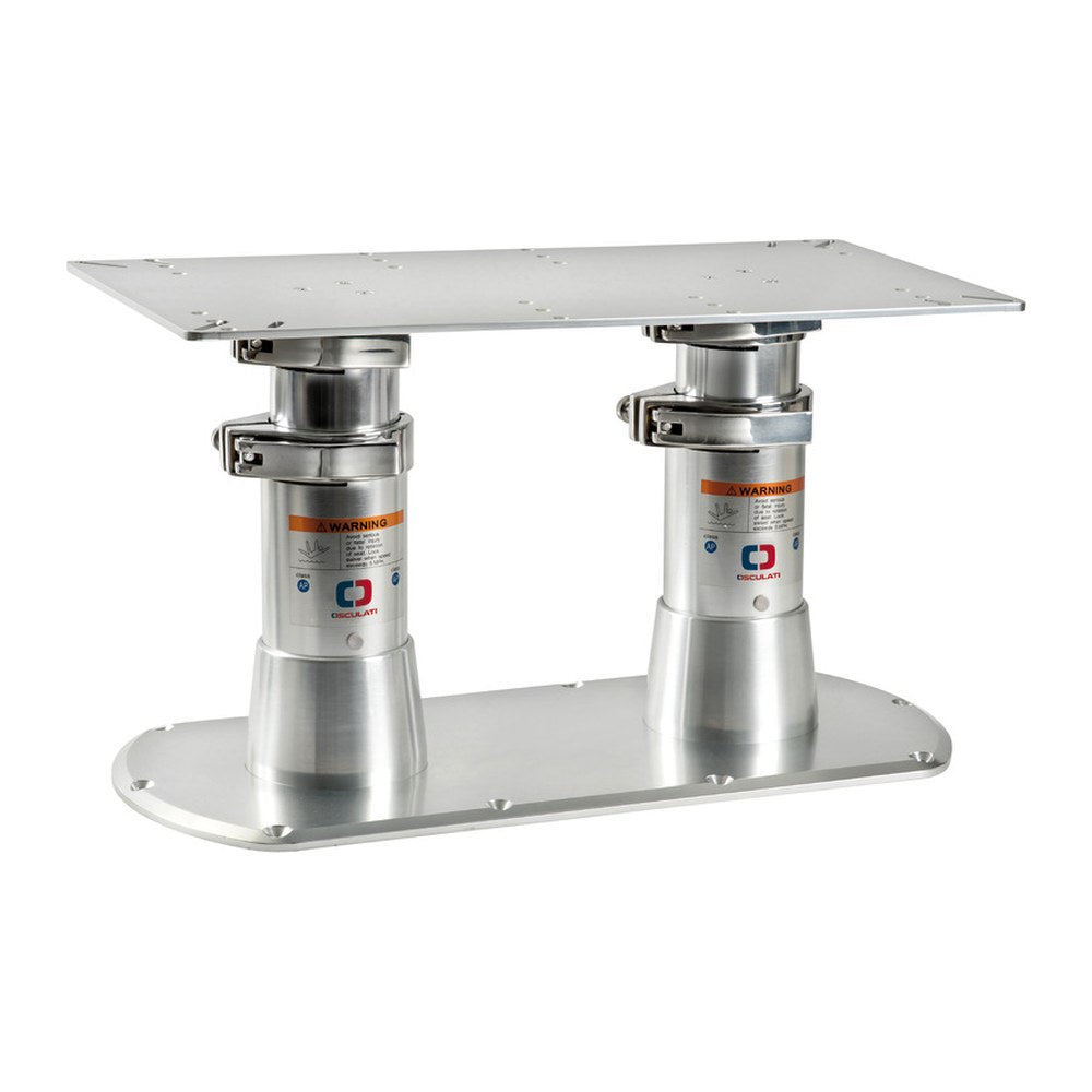 Double pedestal ss handles base 615 x 300 mm - foto originale Osculati Srl