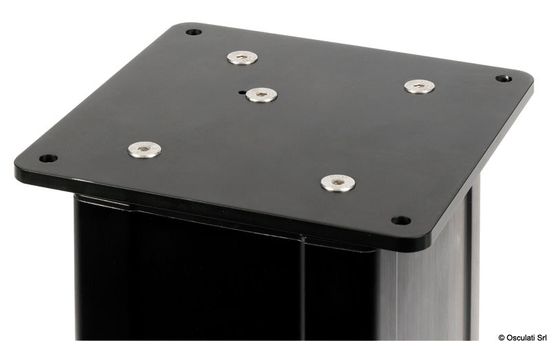 Three-stage electric table pedestal (378-778mm) 24 V silver - foto originale Osculati Srl