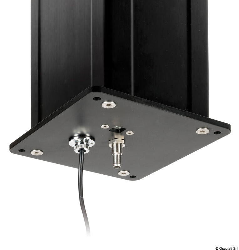 Three-stage electric table pedestal (378-778mm) 12 V silver - foto originale Osculati Srl