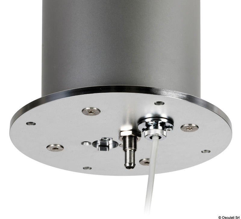 Three-stage anti-rotation round table pedestal (378-778mm) 12V silver - foto originale Osculati Srl