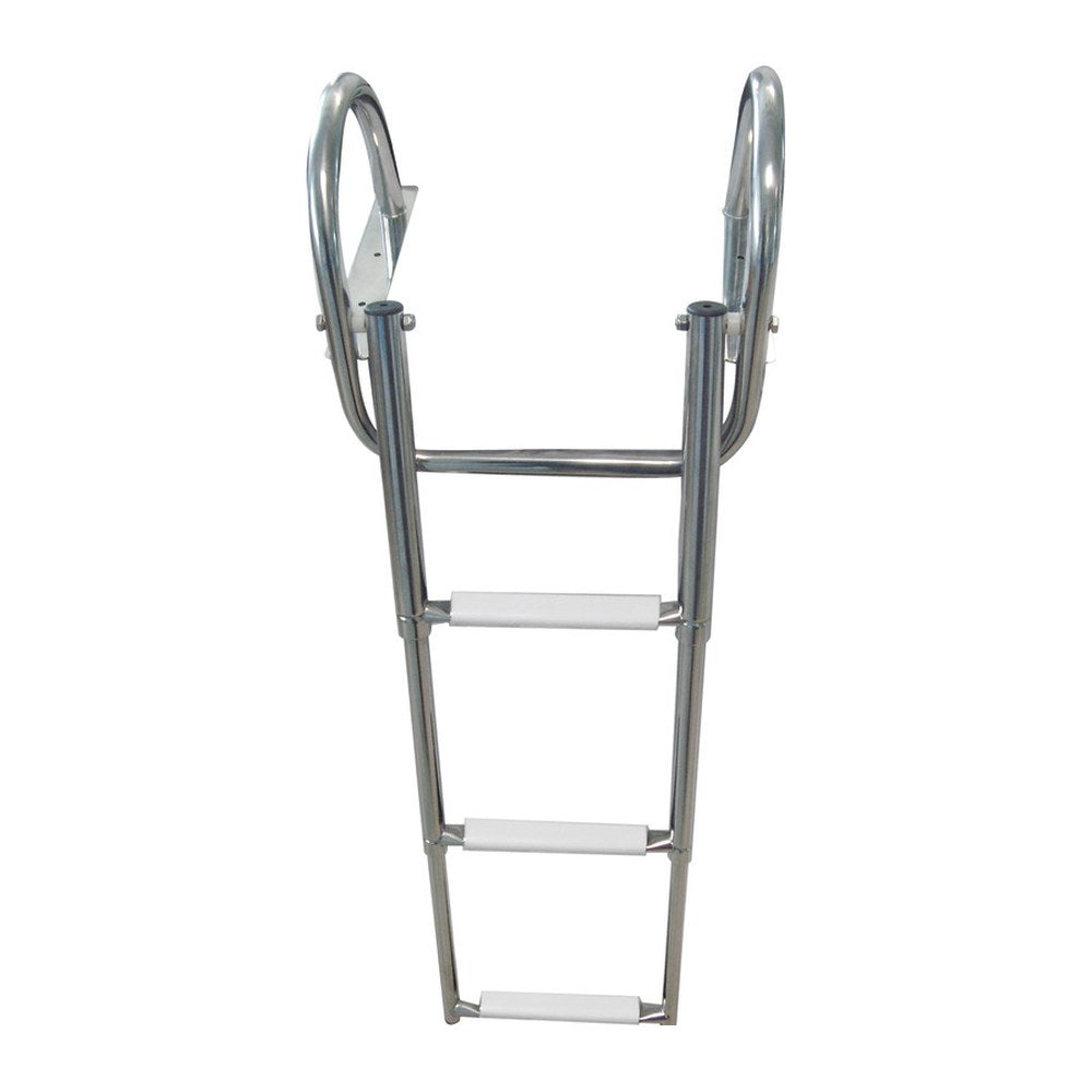 3-step (black) telescopic ladder w/handles - foto originale Osculati Srl