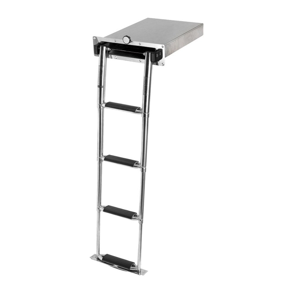 Douglas marine 4-step XL telescopic ladder with handle - foto originale Osculati Srl