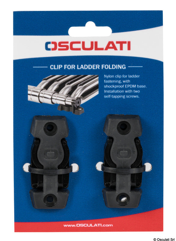 Clip hooks for ladder folding (10 pcs.) - foto originale Osculati Srl