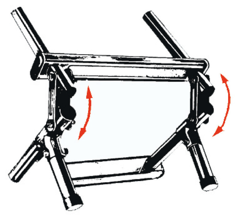 Foldable ladder AISI316 extra narrow 3 steps - foto originale Osculati Srl