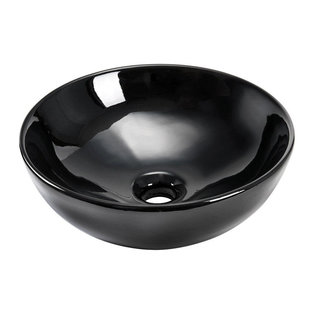 Hemispheric ceramic sink black 365 mm - foto originale Osculati Srl