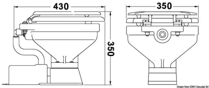 Service kit for JABSCO electric toilet - foto originale Osculati Srl