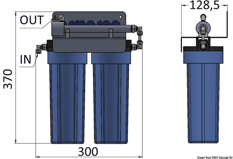 LED 300 water purifier 12/24 V - foto originale Osculati Srl