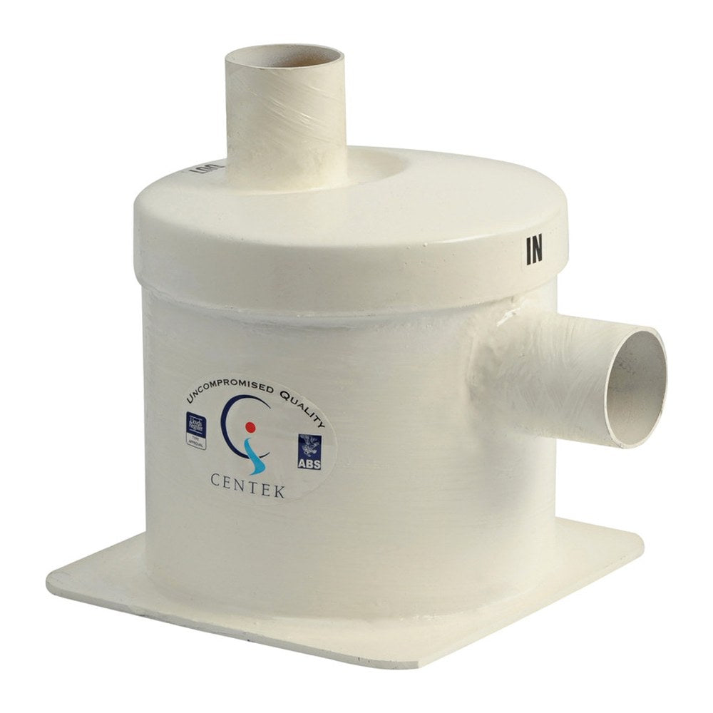 Centek Fiberglass silencer unloading lateral 90 mm - foto originale Osculati Srl