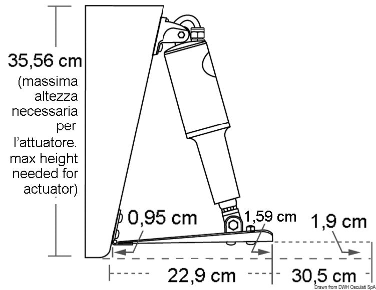 Lenco Standard trim tab kit 305 x 610 mm - foto originale Osculati Srl