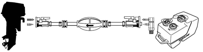 Fuel line for engines Johnson - Evinrude - foto originale Osculati Srl