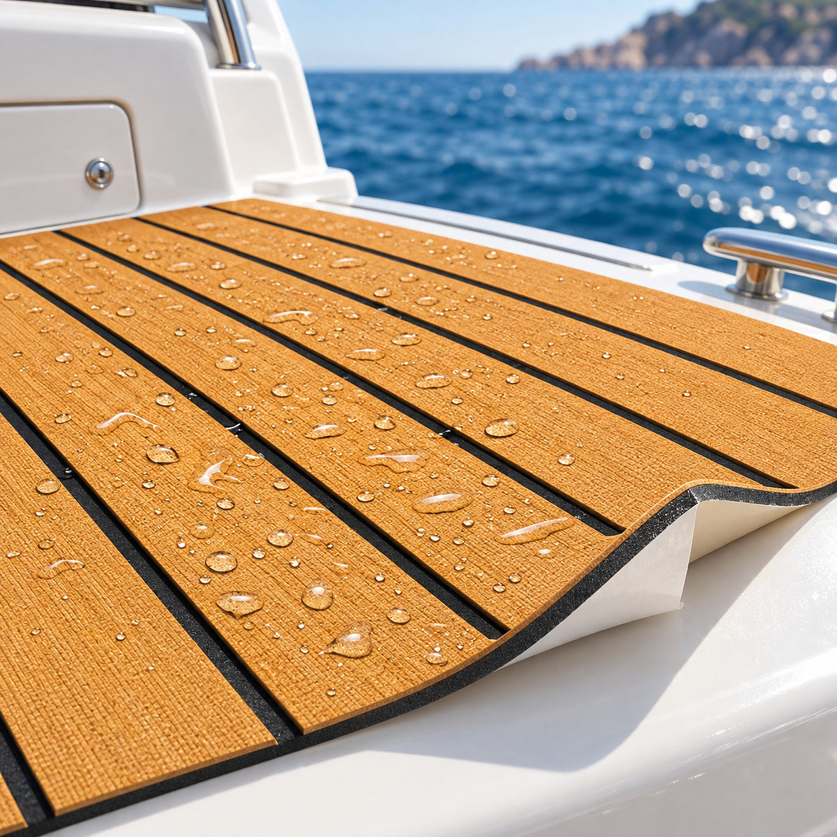 EVA Teak 2400x1200x6 mm wood colour - in use