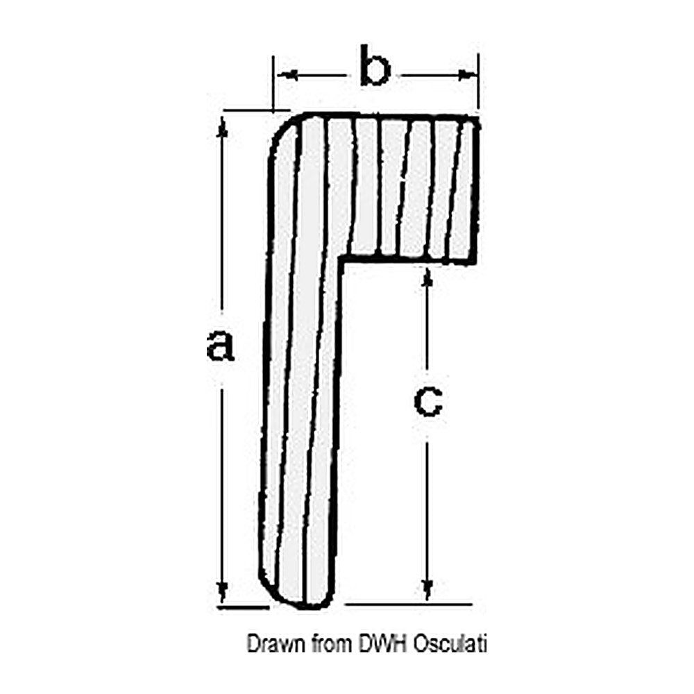 ARC Teak profile for frame 71.042.00 - foto originale Osculati Srl