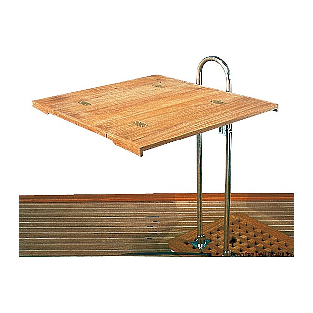 ARC Folding teak table without edge 80x60 - foto originale Osculati Srl