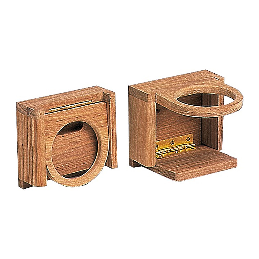 ARC Teak wall glass holder - foto originale Osculati Srl