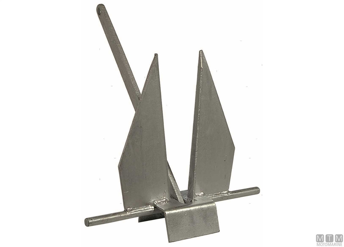 Danforth anchor 20 kg hot-dip galvanized steel - original photo Motomarine Srl