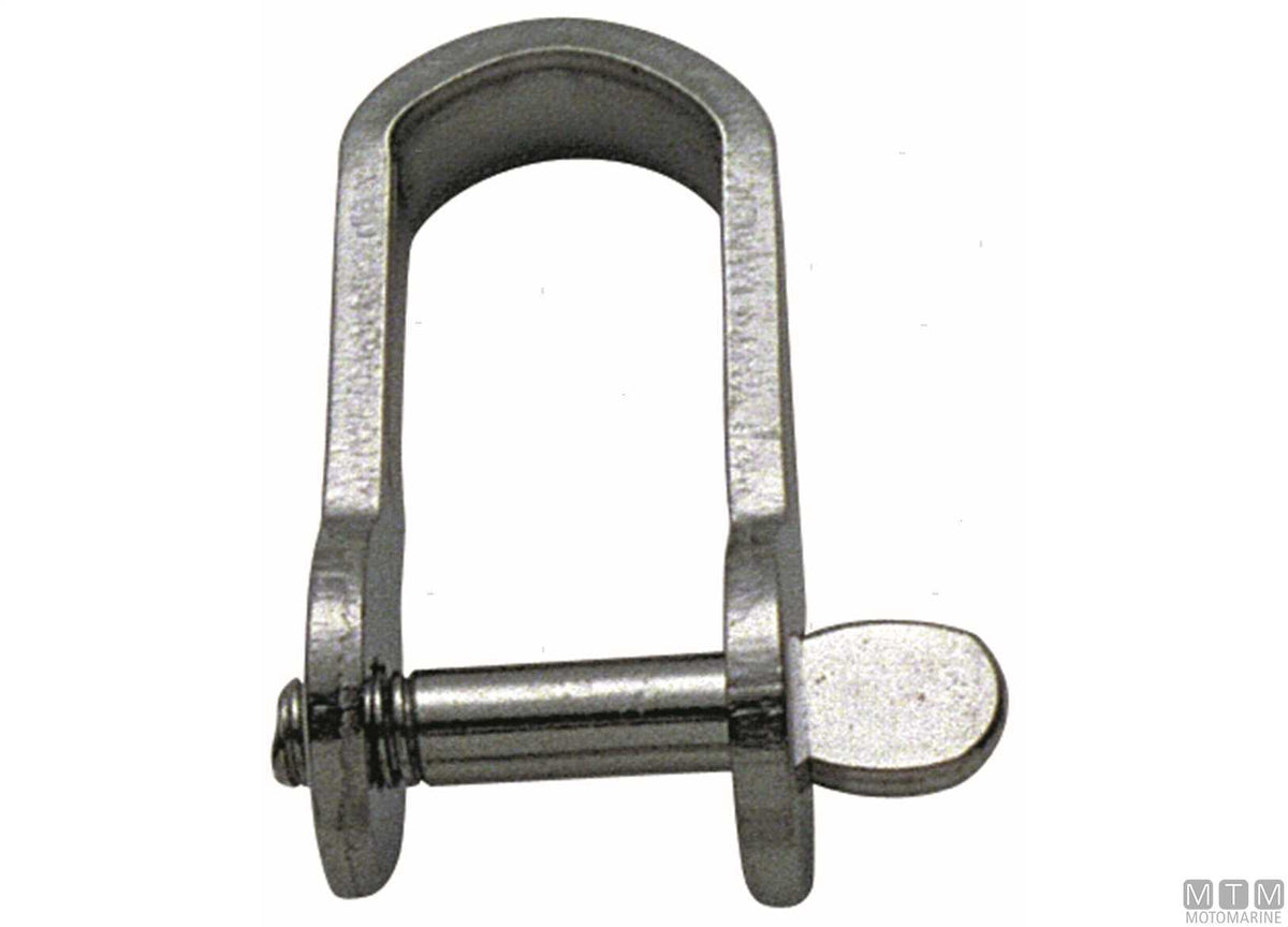 Straight shackle D5 mm L25 mm stainless steel 316 stamped - original photo Motomarine Srl