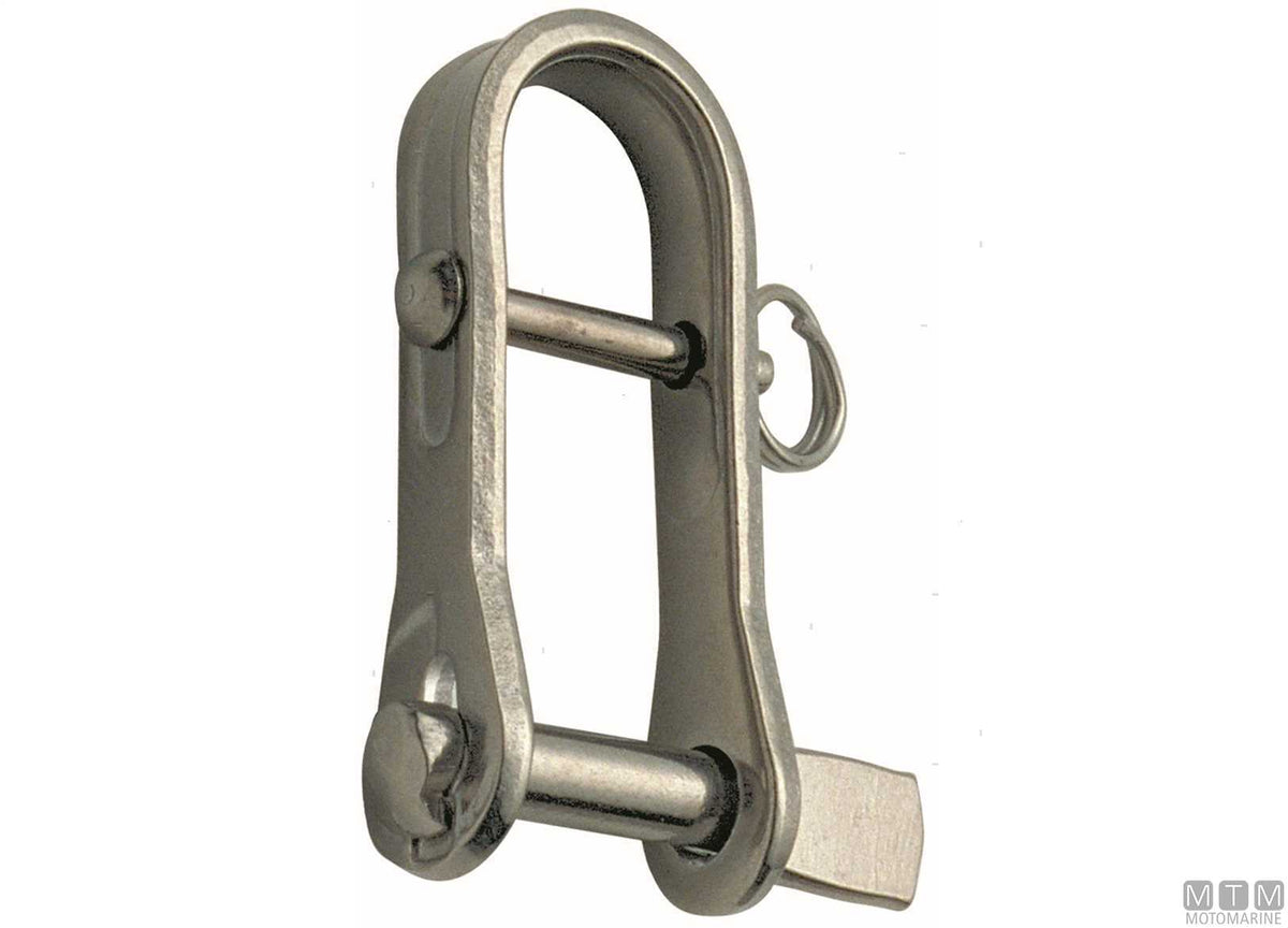 Snap shackle 2 pins Ø6 mm, 316 stainless steel, cast - original photo Motomarine Srl