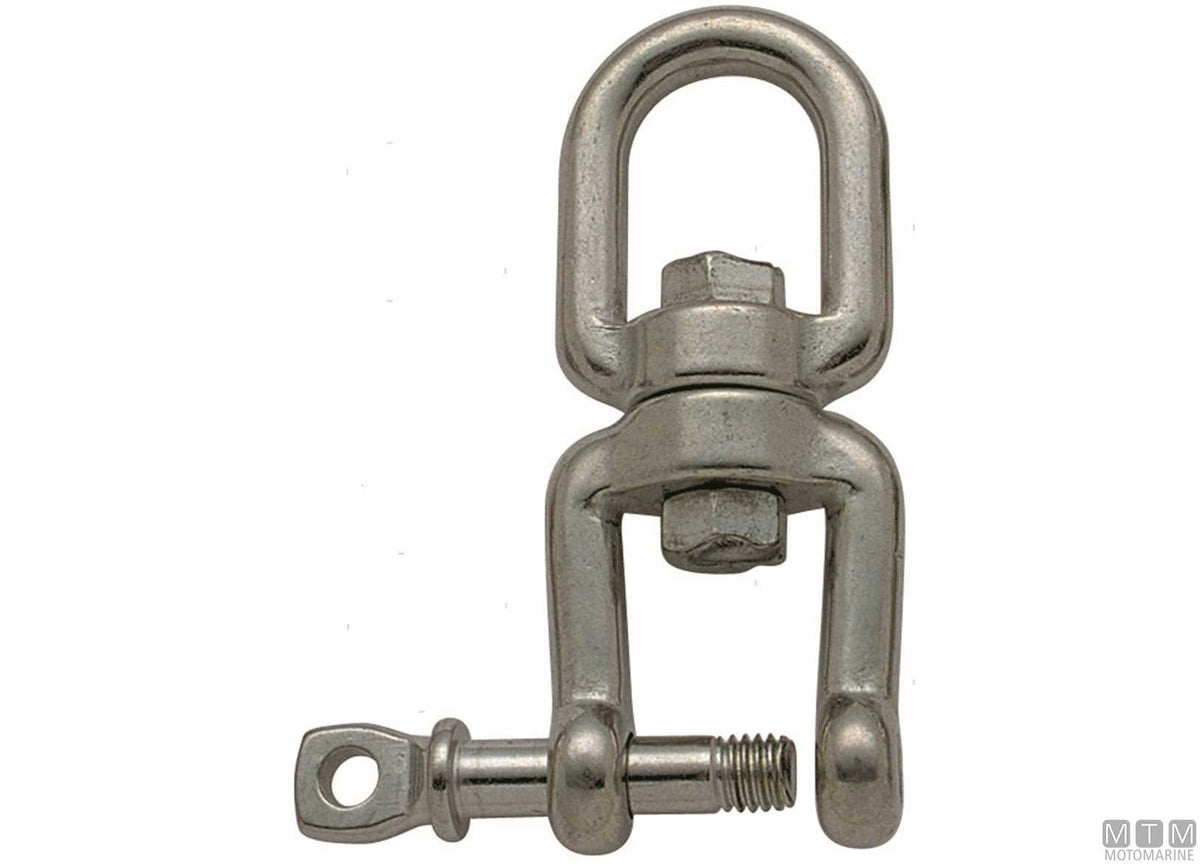 Eye/shackle swivel Ø10 mm AISI 316 stainless steel - original photo Motomarine Srl