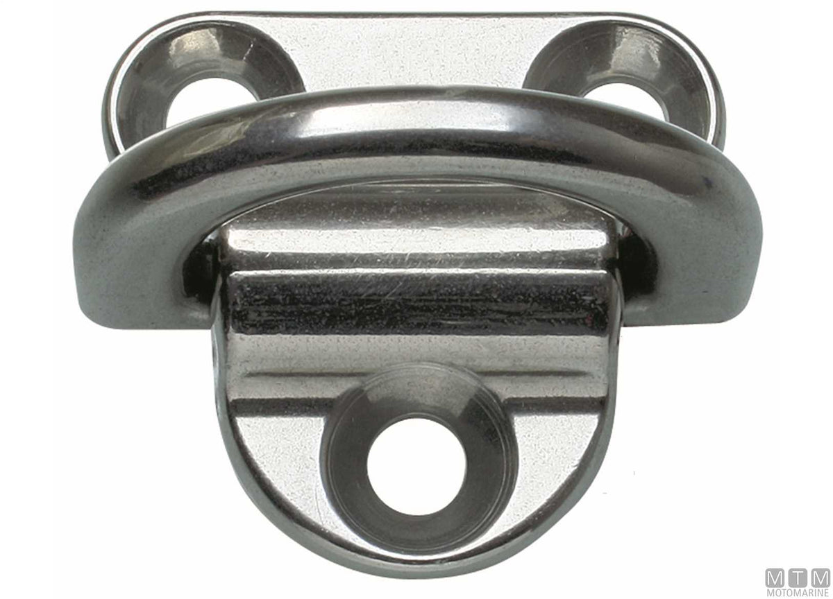 Ring plate 3 holes Ø10 mm stainless steel 316 - original photo Motomarine Srl