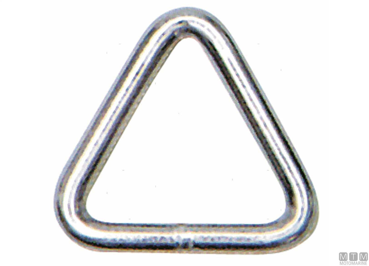 Triangle ring Ø6x40 mm stainless steel 316 - original photo Motomarine Srl