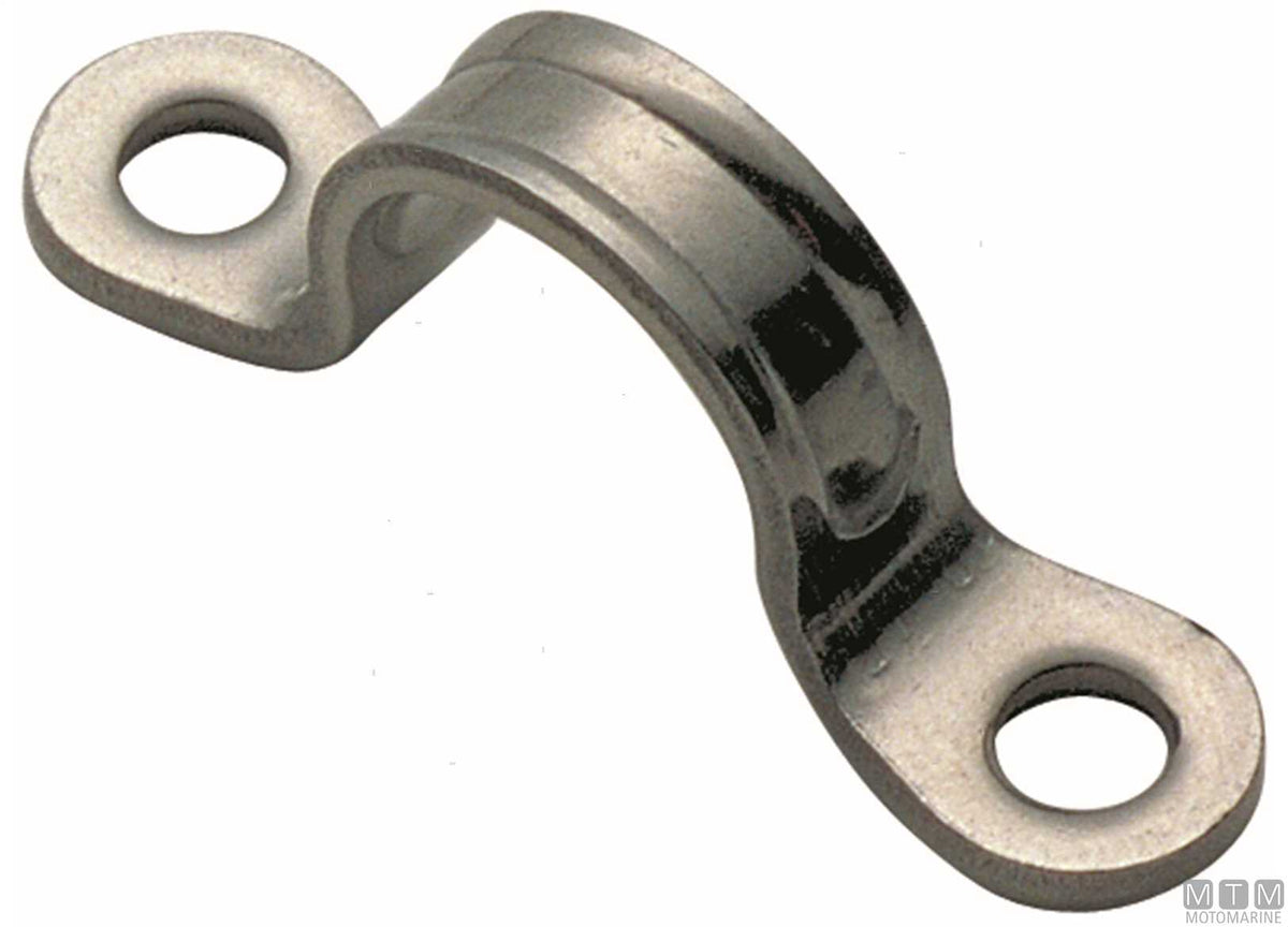 Stamped stainless steel staple L55 mm - original photo Motomarine Srl