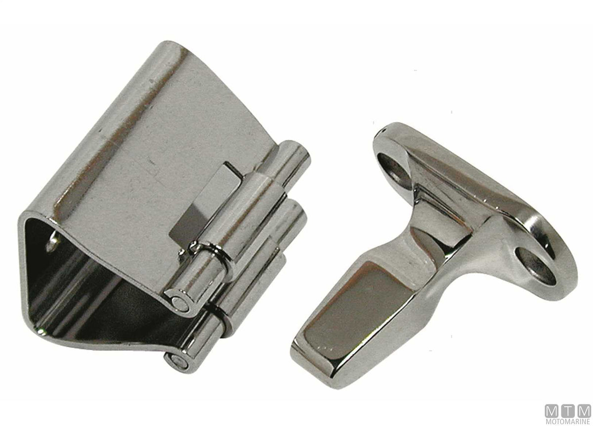 Push catch 40x32 mm stainless steel - original photo Motomarine Srl