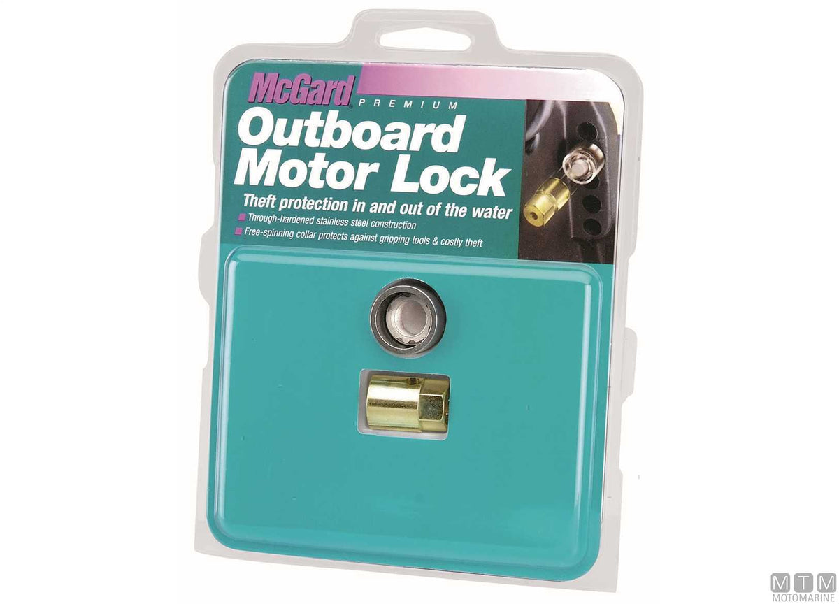McGard Motor Lock anti-theft device 1/2x13 for Johnson-Evinrude engines - original photo Motomarine Srl