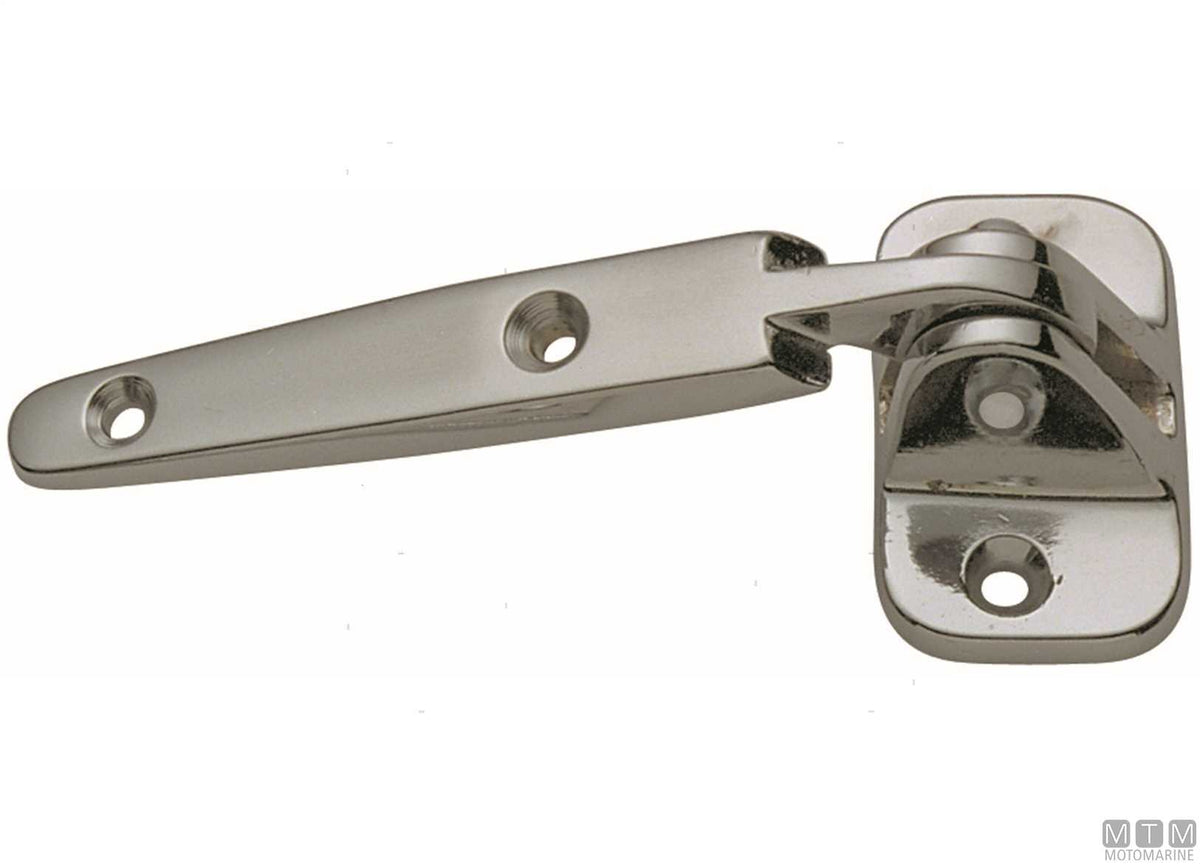 High lift-off hinge 58x135 mm h40 mm in chromed brass - original photo Motomarine Srl