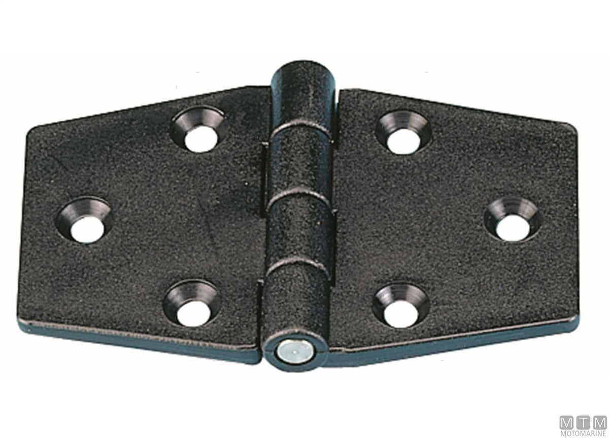 Biscuit hinge 60x95 mm in black plastic - original photo Motomarine Srl