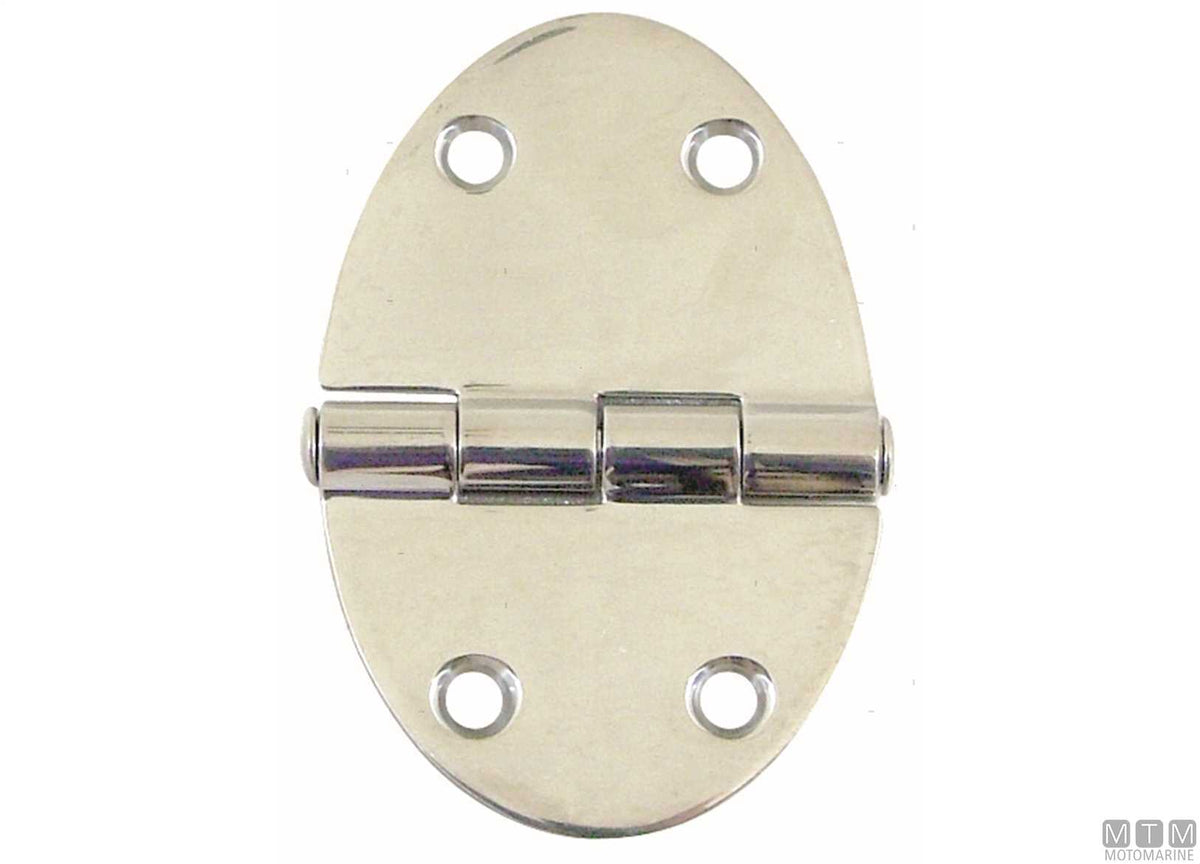 Extra oval hinge 56x84 mm, 316 stainless steel - original photo Motomarine Srl
