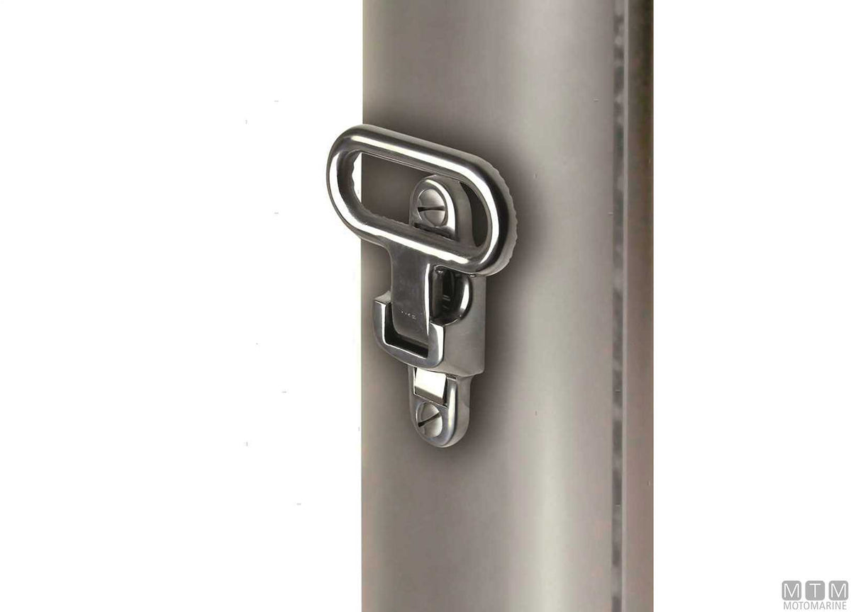 Foldable mast step, AISI 316 stainless steel - original photo Motomarine Srl