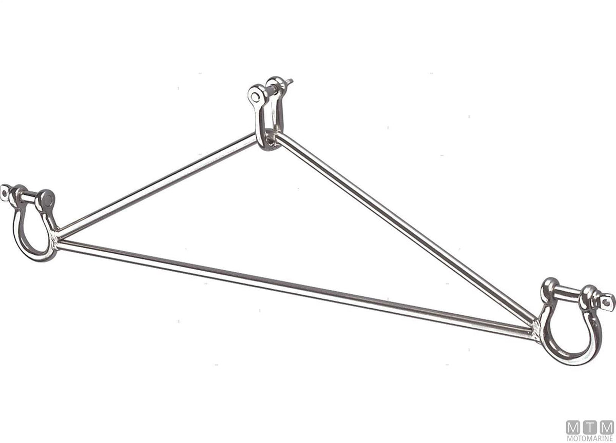 Support triangle for gangways, stainless steel 316 - original photo Motomarine Srl