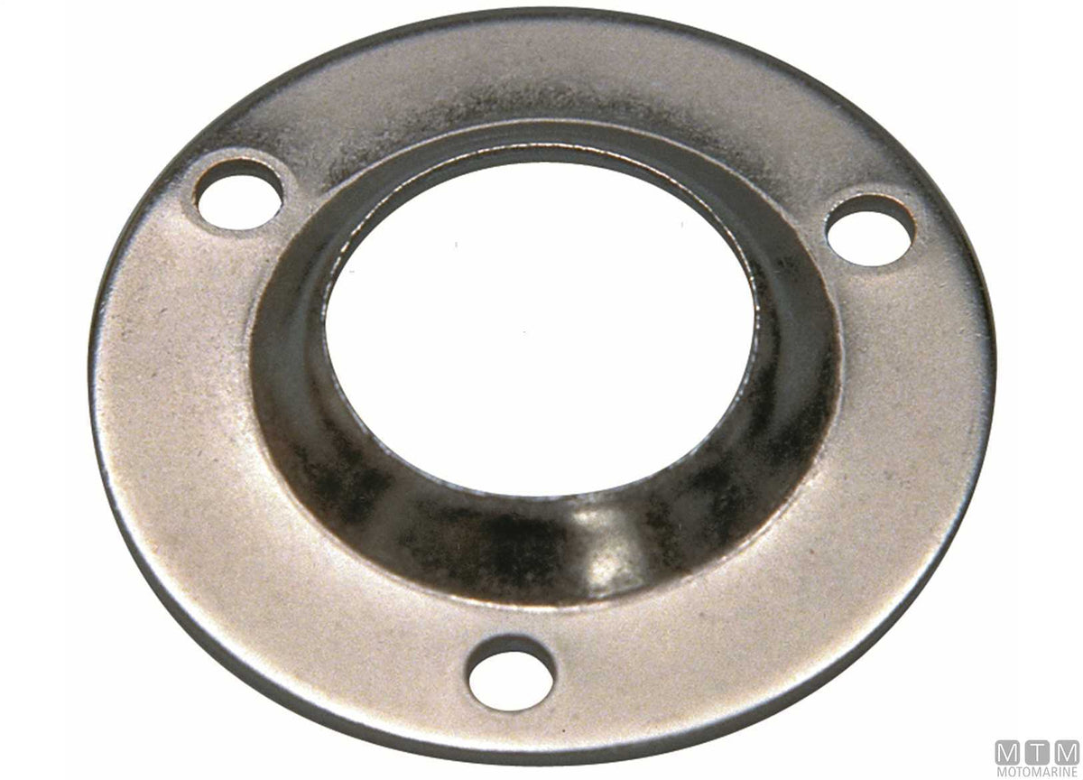 Round welding base 90° Ø25 mm stainless steel 316 cast - original photo Motomarine Srl