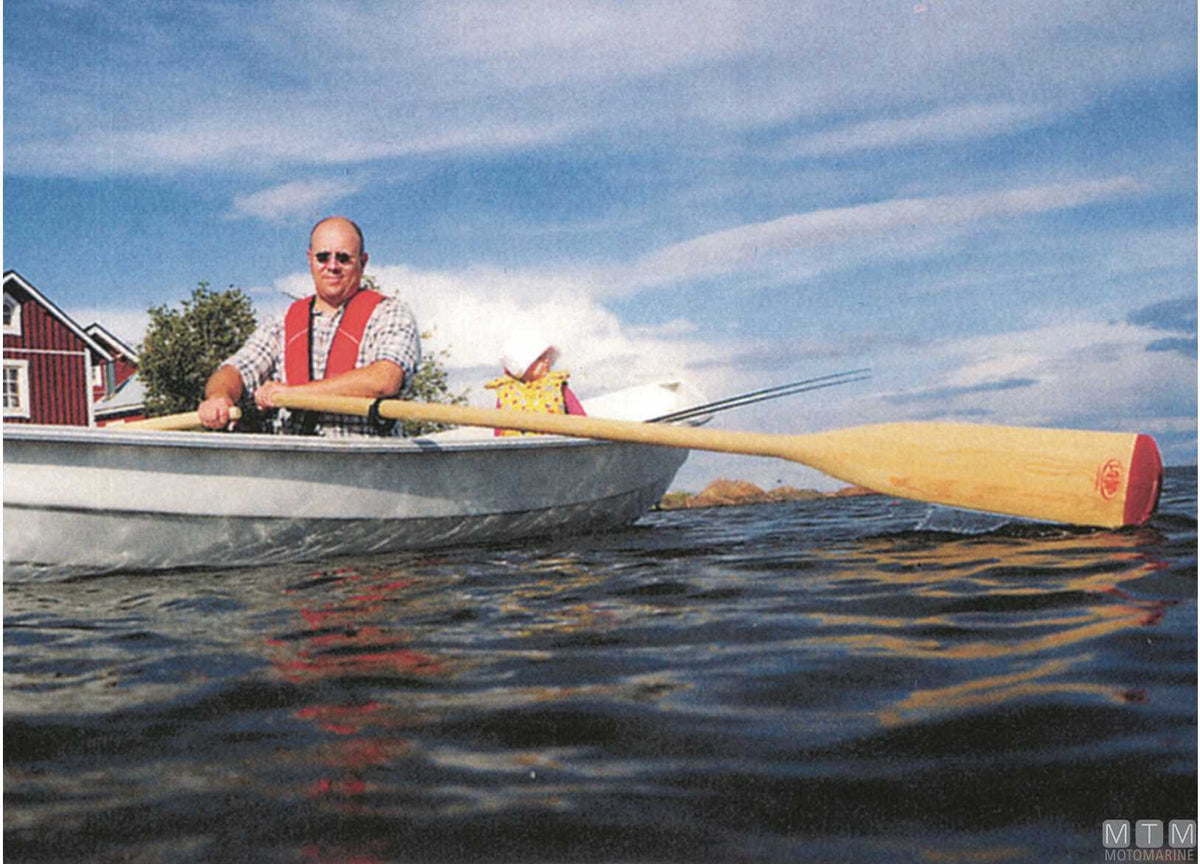 Pair of wooden oars Lahna Seagrade 180 cm - original photo Motomarine Srl