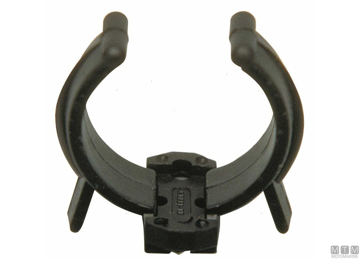 Mounting clip Ø17-23 mm, black - original photo Motomarine Srl